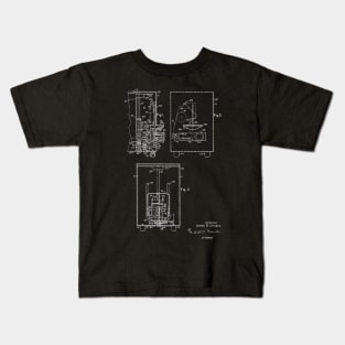 Toaster with Signal Means Vintage Patent Hand Drawing Kids T-Shirt